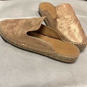 Universal Thread metallic rose espadrilles